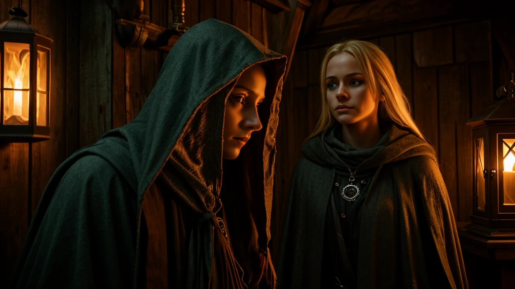 a young blonde woman, 18 years old, beautiful detailed eyes, beautiful detailed lips, extremely detailed face, long eyelashes, blonde hair, slutty red riding hood outfit, in panic, trying to flee, grandma's cottage, tentacle beast, tentacles inside cottage, (best quality,4k,8k,highres,masterpiece:1.2),ultra-detailed,(realistic,photorealistic,photo-realistic:1.37),horror,dark fantasy,dramatic lighting,moody atmosphere,vivid colors,rich texture