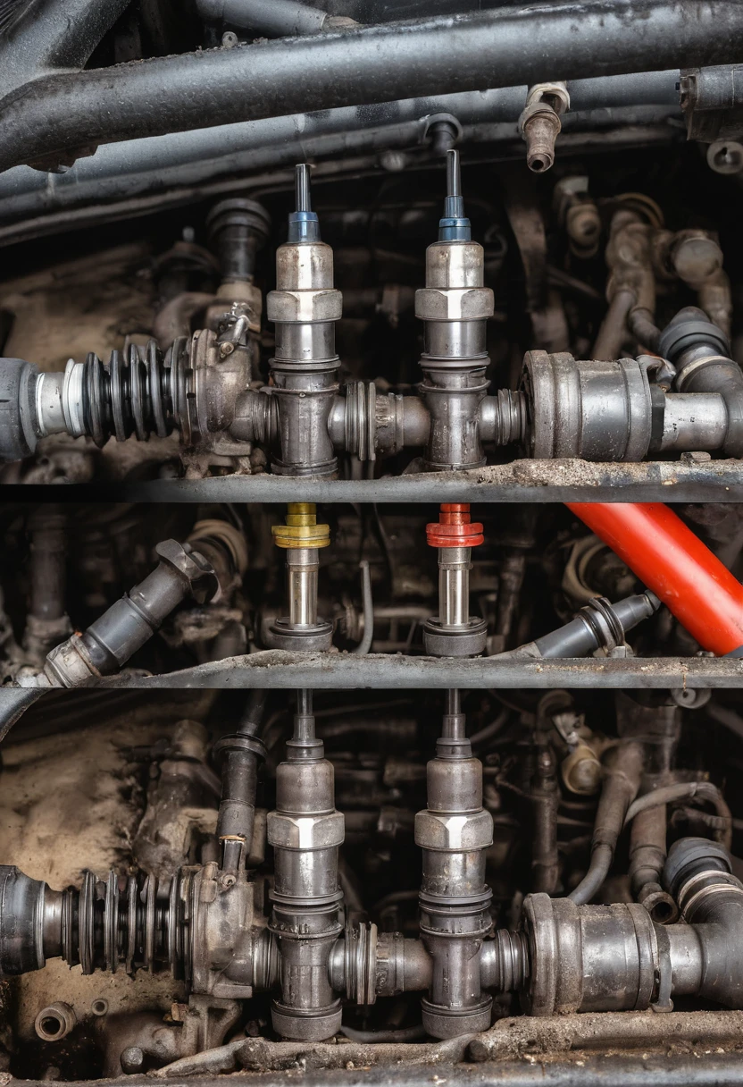 dirty and bad car injectors