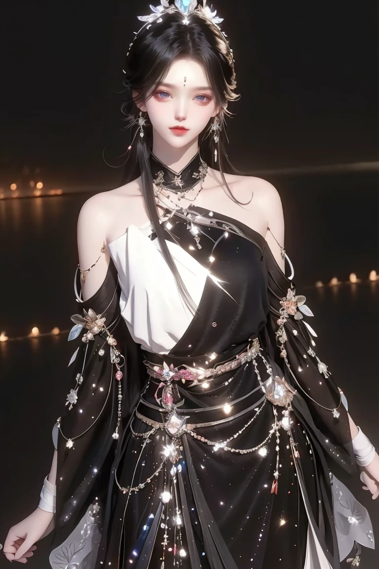 (best quality),((masterpiece)),(highres),illustration,original,extremely detailed,1girl,独奏,brown hair,bag,jewelry,shorts,white background,blue eyes,looking at viewer,earrings,bare shoulders,simple background,shirt,collarbone,long hair,off shoulder,off-shoulder,bracelet,bell and handbag,red shirt,cowboy shot,signature,blush,brown shorts,open mouth,shoulder bag, username,necklace,Full Body，The character is in the center of the picture