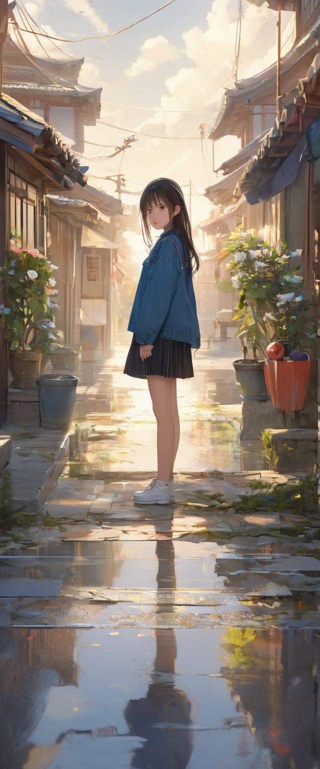 (masterpiece, Highest quality:1.2), One girl, alone,15 years old