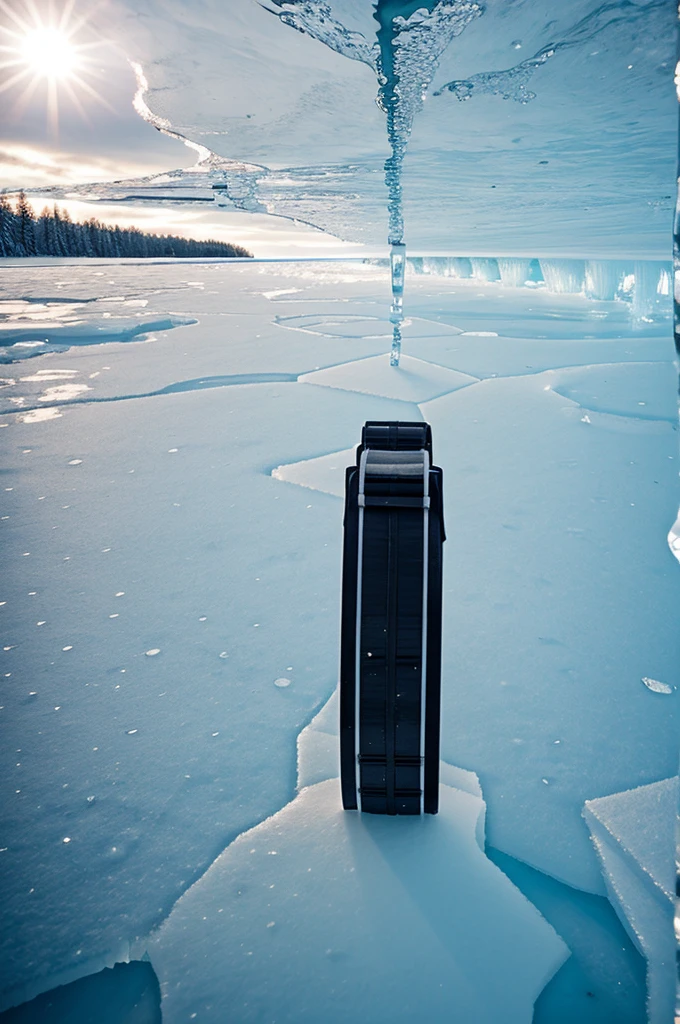 Strapped under the ice 