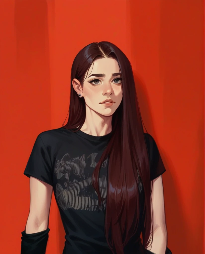 Please help me draw the comic version of her