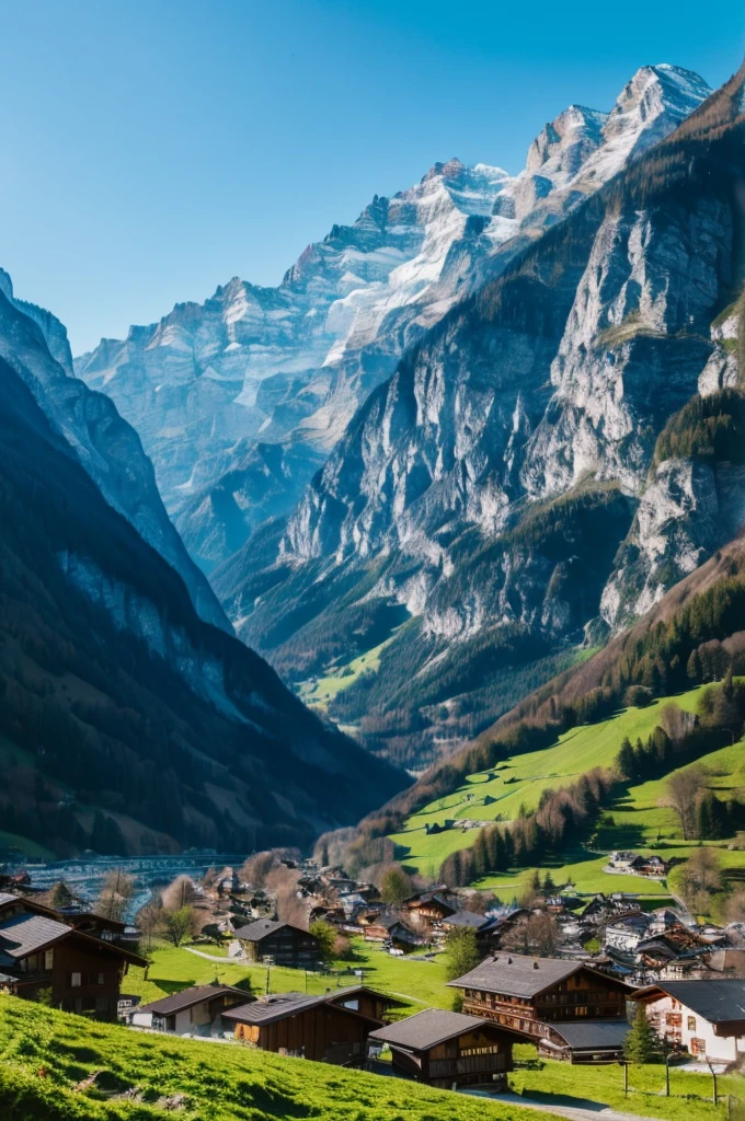 Swiss Alps,Aerial view、(Highest quality),(8K),(RAW Photos),(Ultra-detailed images)