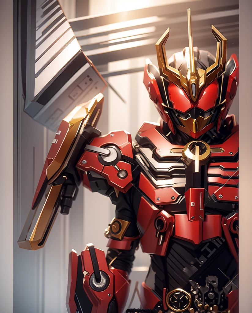 Become a mixture of gold and red