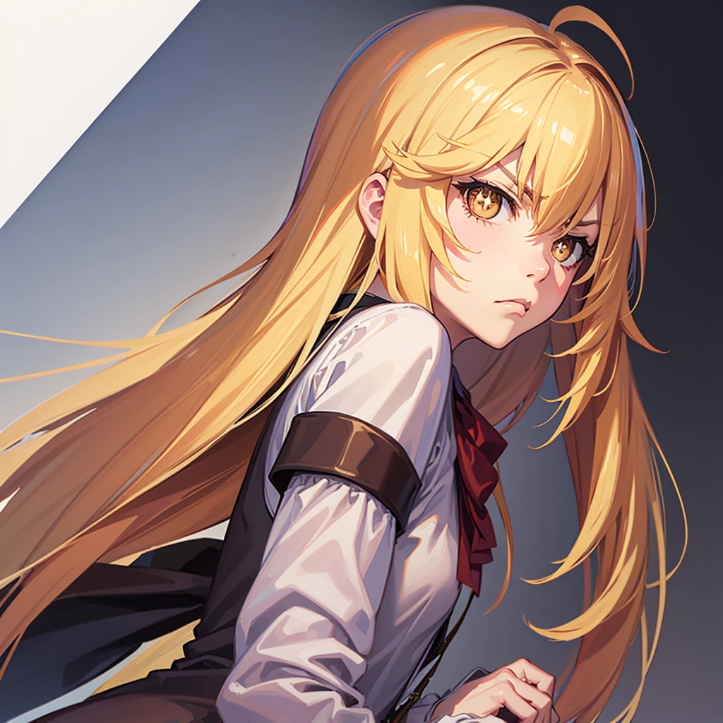 best quality, masterpiece, highres, solo, (shokuhou_misaki_bluearchive:1.10), angry, annoyed, portrait, looking at viewer, 37