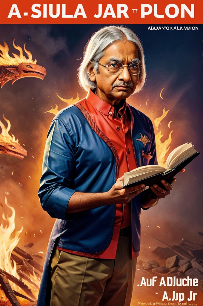 A book cover for wings of fire dr apj abdul kalam