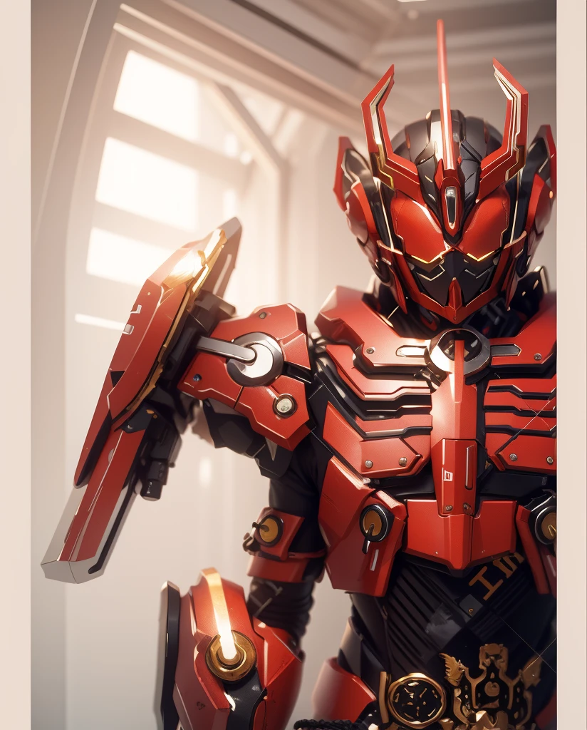 Gold as the main color，Red appears as a secondary color