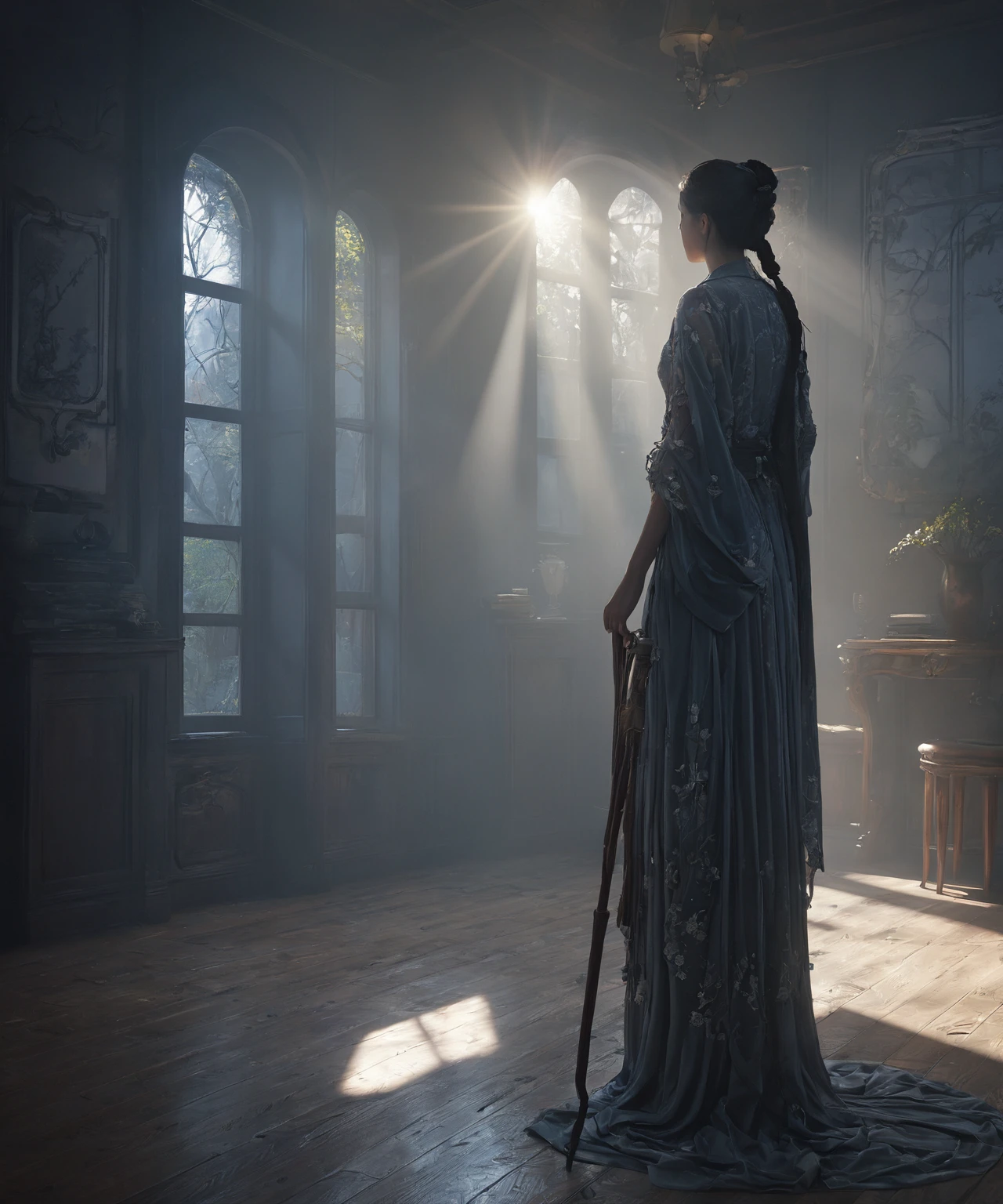 masterpiece, best quality, (Extremely detailed CG unity 8k wallpaper), (best quality), (Best Illustration Award), (The best shadow), absurd, Realistic lighting, (abyss), Beautiful and delicate light, Artworks by Peter Mohr Bacher,