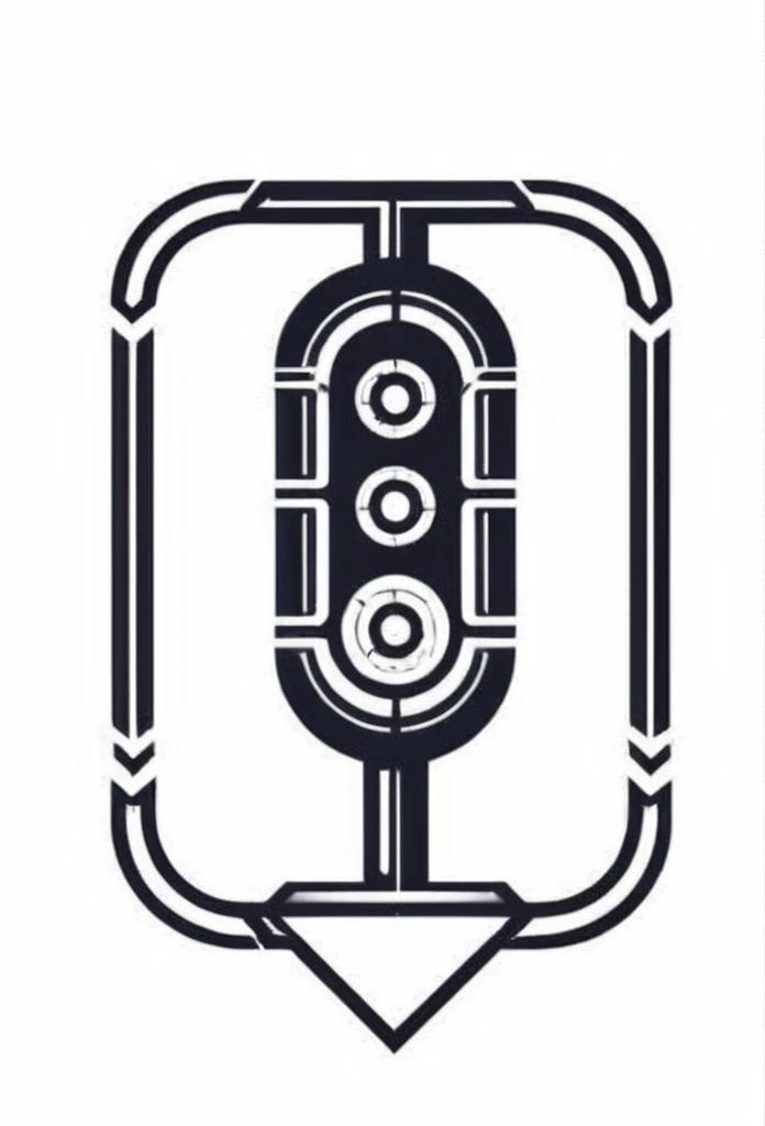 Electrical industry logo from the 1900s Old machinery Logo with a shaft-driven motor from the 1900s Pretty cool chic modern design Background is white