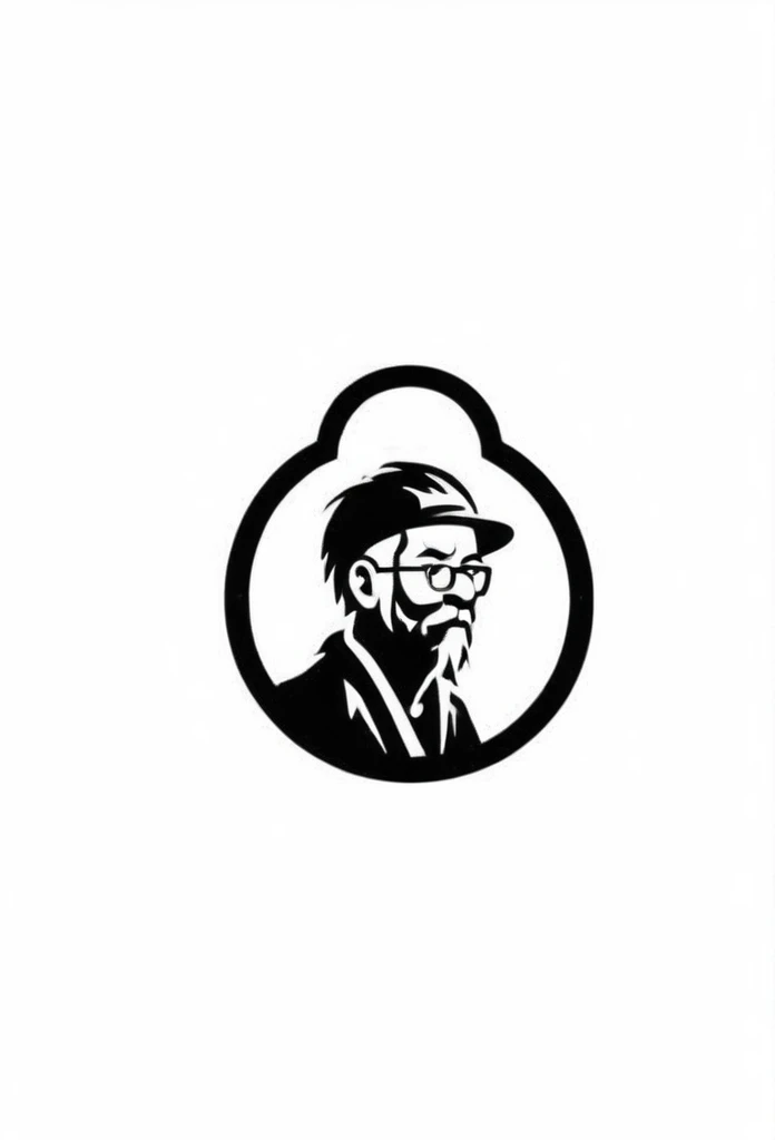 Japanese Electric Factory Logo

a good old logo reminiscent of the 1900s
logo an old man of his time working hard in a factory with a spanner or something

Pretty cool
chic and modern design

White background