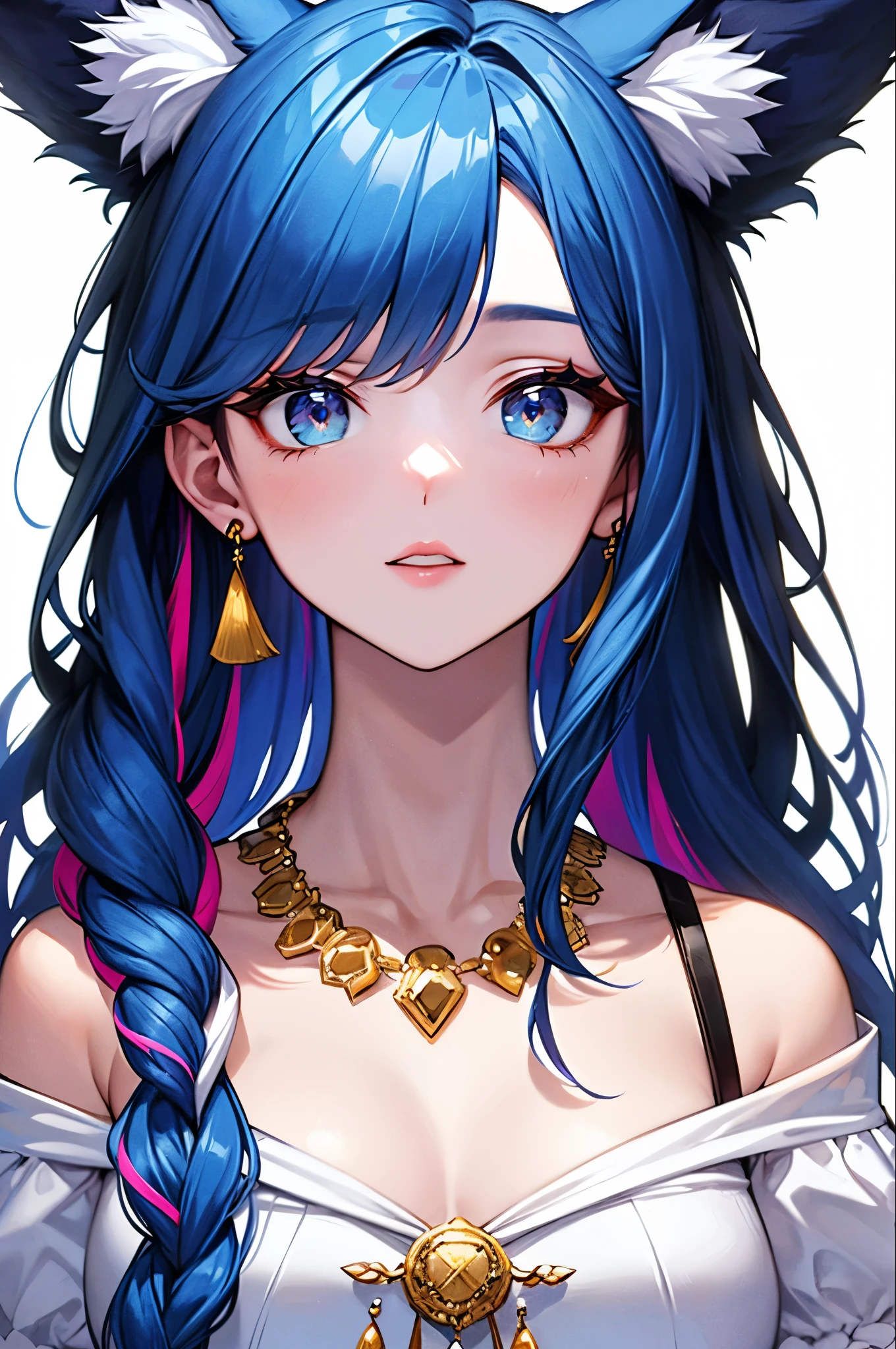 ((masterpiece, best quality)),
st. louis \(luxurious wheels\) \(azur lane\), highres, highest quallity, illustration, cinematic light, ultra detailed, detailed face, (detailed eyes), best quality, hyper detailed, masterpiece, (detailed face), large breasts, hair ornament, earrings, necklace, portrait, silver dress, revealing clothes,highest details, luminous eyes, (hotel:1.2), sitting in bed, sitting, bed, window, night sky, backlighting, light rays, (high contrast), (colorful),