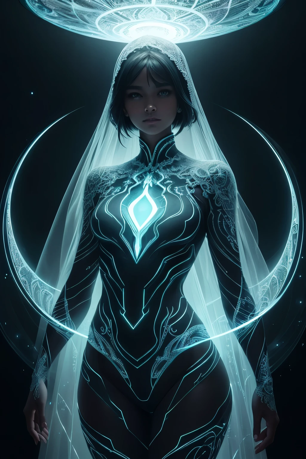 A captivating image of a charming yet enigmatic alien creature, with a round, glowing black body radiating an ethereal aura of mystery. Its large neon-green eyes shine brightly, illuminating the darkness around it, reflecting the intricately detailed hoarfrost metal lace pattern that covers its back. The delicate, icy design contrasts starkly with the creature's warm, inviting demeanor, adding an intriguing dichotomy to its allure.

This mesmerizing portrait transcends reality, embracing the dreamlike qualities of surrealism. Trending on ArtStation, it has garnered widespread acclaim for