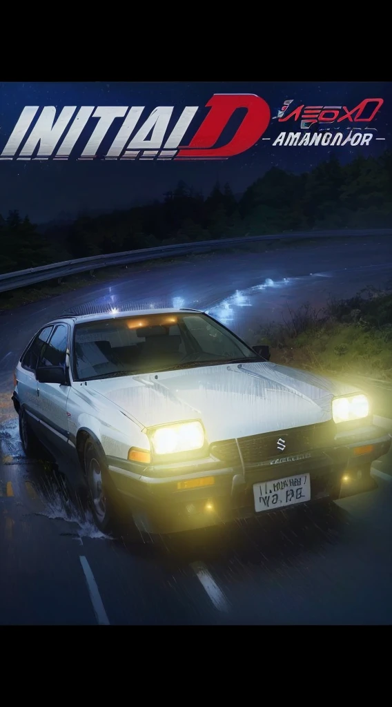 A car is driving on the road，Close-up of a person sitting in the back seat, Initials anime, Initials anime screenshot, Initials anime 1 0 8 0 p, Initials, page from Initials manga, Art Deco Beyond Anime Aesthetics, Comic Style，wagon R，suzuki、