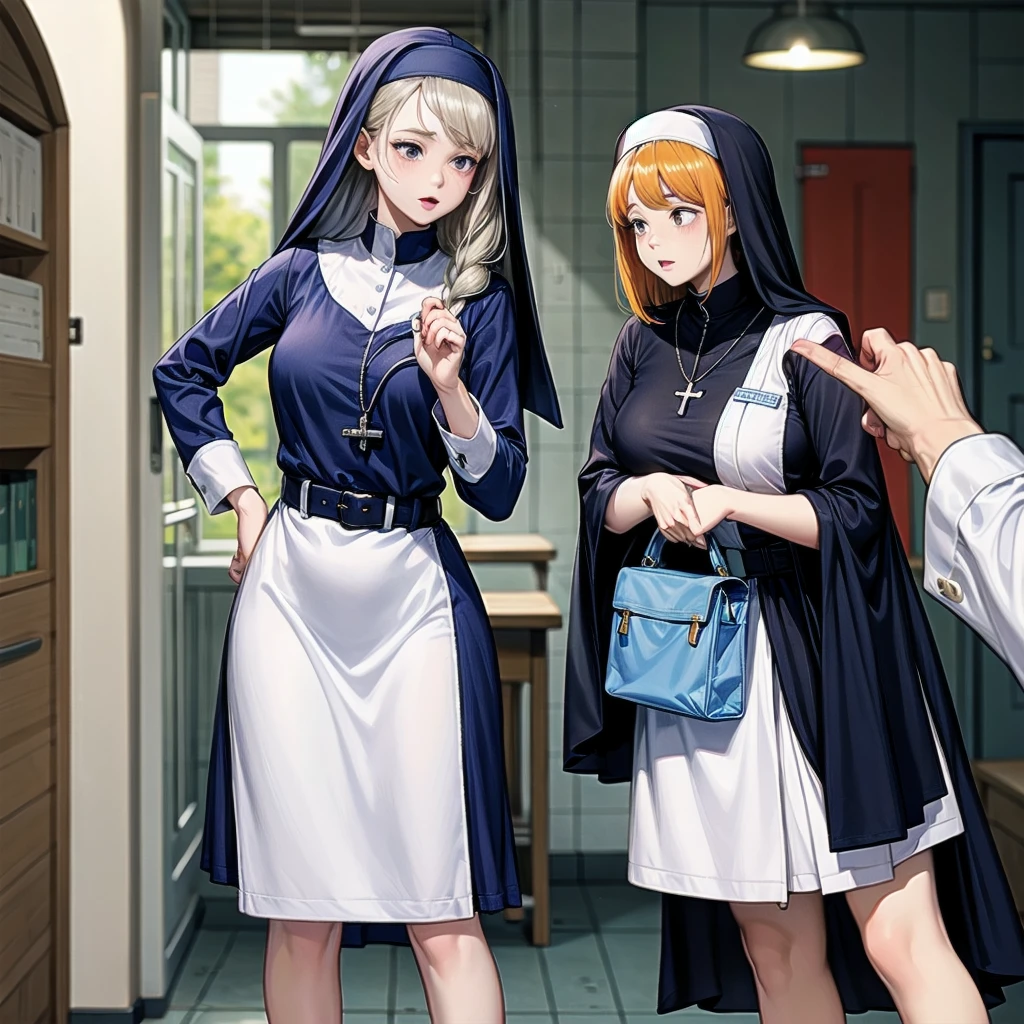 3girls, nun, nurse, witch
