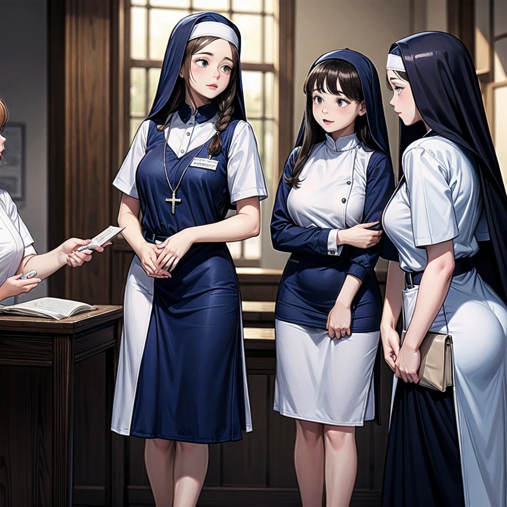 3girls, nun, nurse, witch