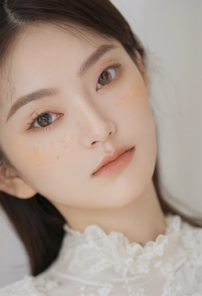 Analog Style、Eye Focus、Highest quality、(Fine skin texture)、superb、21 years old、Perfect Face、Enchanted eyes、(Seduction Makeup 1.3)、Skin pores、(Bokeh 1.5)、Sharp Focus、Film Grain、(Very detailed、Exquisitely crafted)、8K、High resolution、Very detailedな顔、Fine grain、(double eyelid:1.4)、Aristogre、Brown eyes、(commercial: 1.6)、(Enchanting Make-up)
pores、Patchy redness of the skin