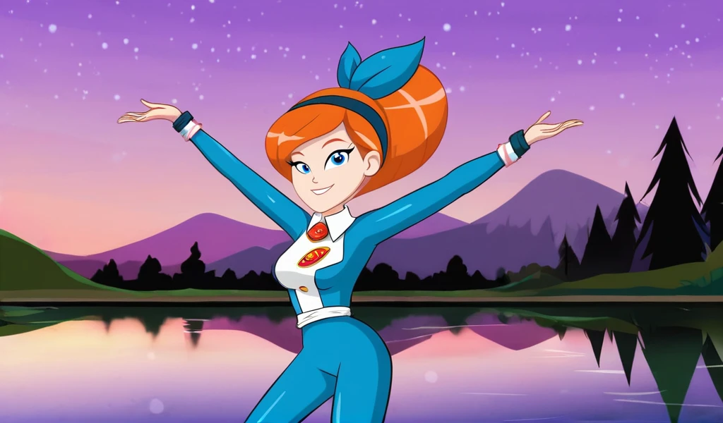 High Quality, Doe-Eyed, Radiant Smile, Spellbound Lake, dance team uniform,