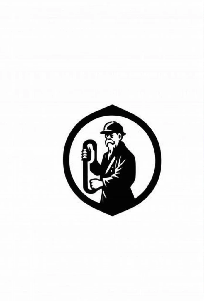 Japanese Electric Factory Logo
a good old logo reminiscent of the 1900s
The logo shows an old man working hard at a factory with a small spanner, such as a motor,
Pretty cool
chic and modern design
White background