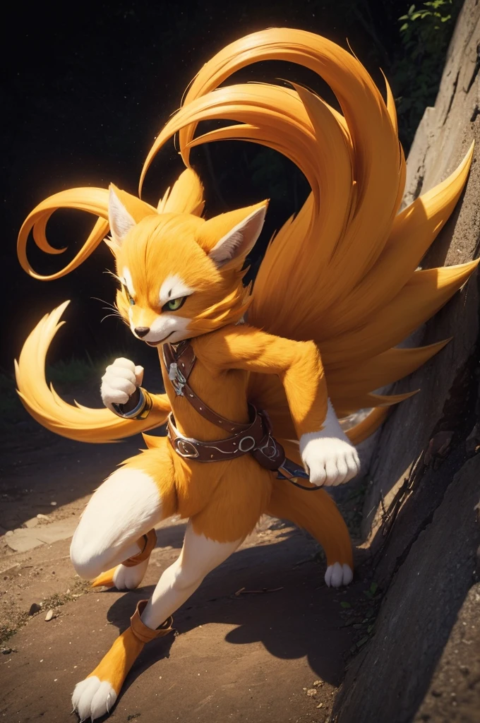 Crie uma imagem do Miles Tails Prower