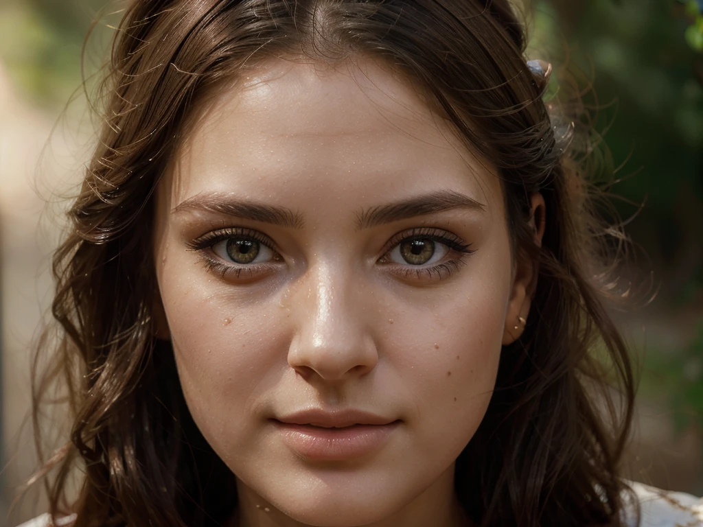 a beautiful young woman, detailed portrait, beautiful detailed eyes, beautiful detailed nose, beautiful detailed lips, long eyelashes, intricate hairstyle, elegant dress, serene expression, natural lighting, warm color tones, cinematic composition, high quality, photorealistic, masterpiece, 8K, ultra-detailed, hyper-realistic, oil painting, portrait, realistic