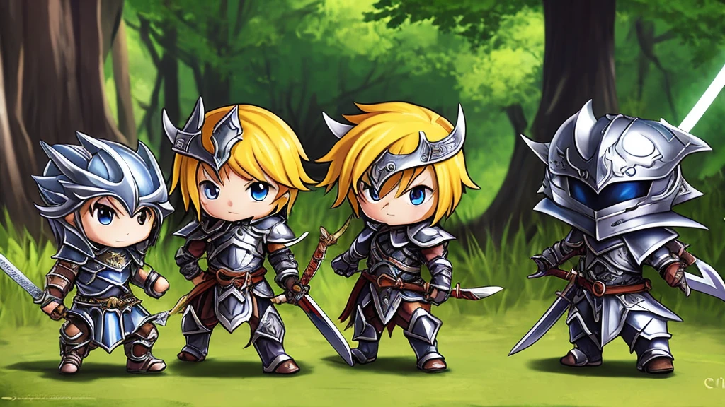 elden ring、Fantasy、armor、Fight、Sword、Cartoon、Chibi character
