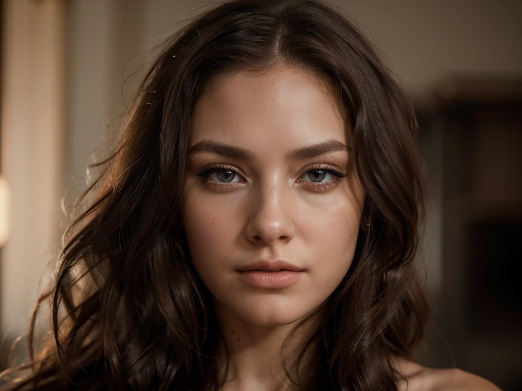 a beautiful young american actress, detailed facial features, piercing eyes, lush lips, long eyelashes, flowing hair, elegant expression, photorealistic, high resolution, 8k, best quality, masterpiece, intricate details, hyper realistic, dramatic lighting, warm color palette, cinematic composition, dramatic pose, on-location shoot