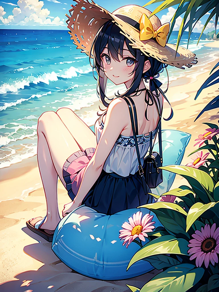 Woman in summer clothes