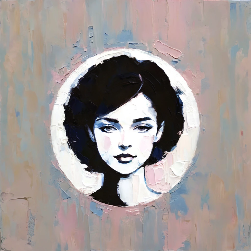 a thick textured oil painting, impasto brushstrokes, dry brushing,revealing underlayers, abstract landscape, moody lighting, dramatic shadows, muted earthy colors, vibrant colors, highly detailed, masterpiece, using a palette of light pink, muted blue, dark grayish blue, bright blue, very dark gray, and light grayish blue
