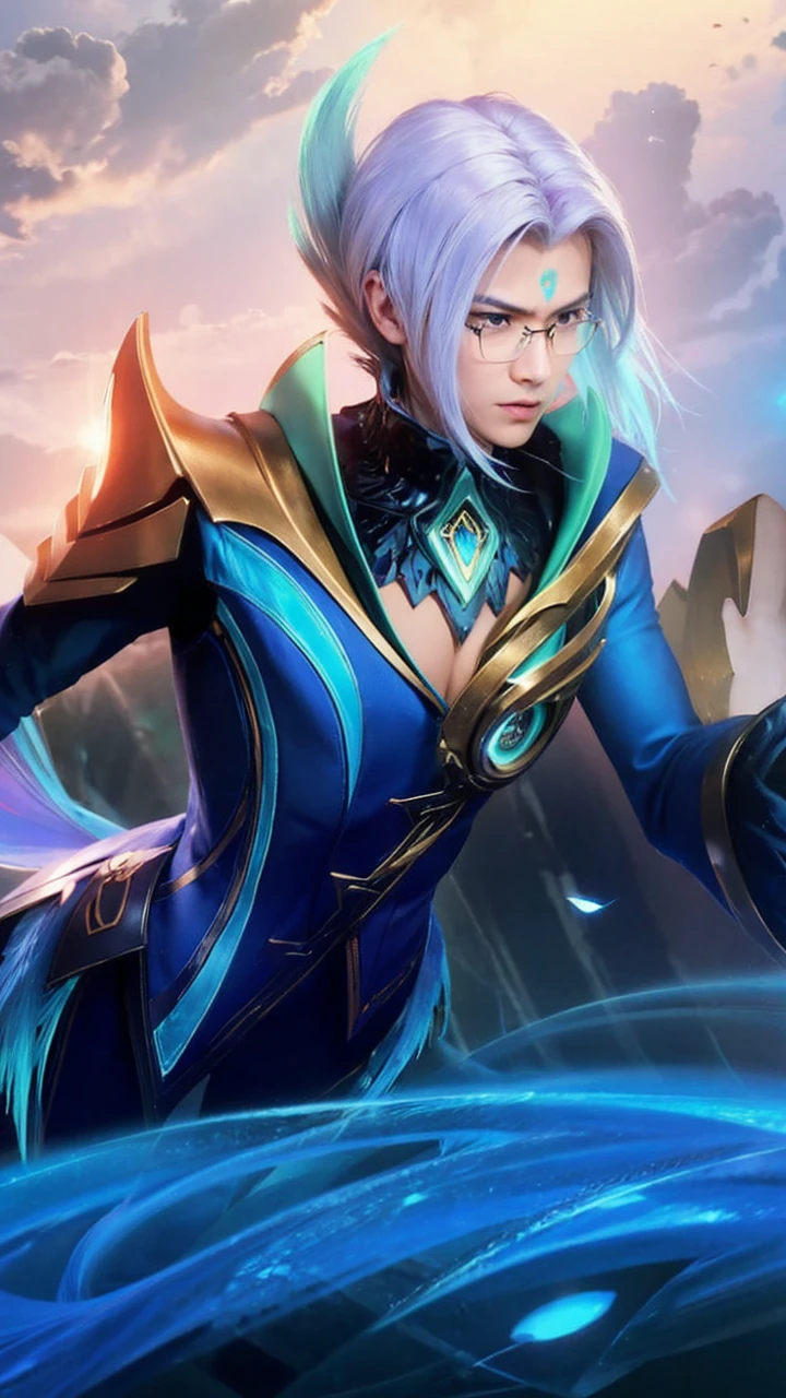 Make this photo realistic for me with 8K image quality Take a photo wearing glasses black