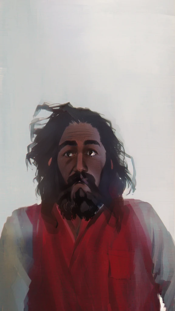arafed man with long hair and beard in a red shirt, very very low quality picture, mugshot!!!!!, 1 / 2 headshot, mugshot!!!, low quality photo, similar to hagrid, 8k selfie photograph, halfbody headshot, a photo of a disheveled man, 1 / 4 headshot, selfie photo, selfie of a man, with no beard
