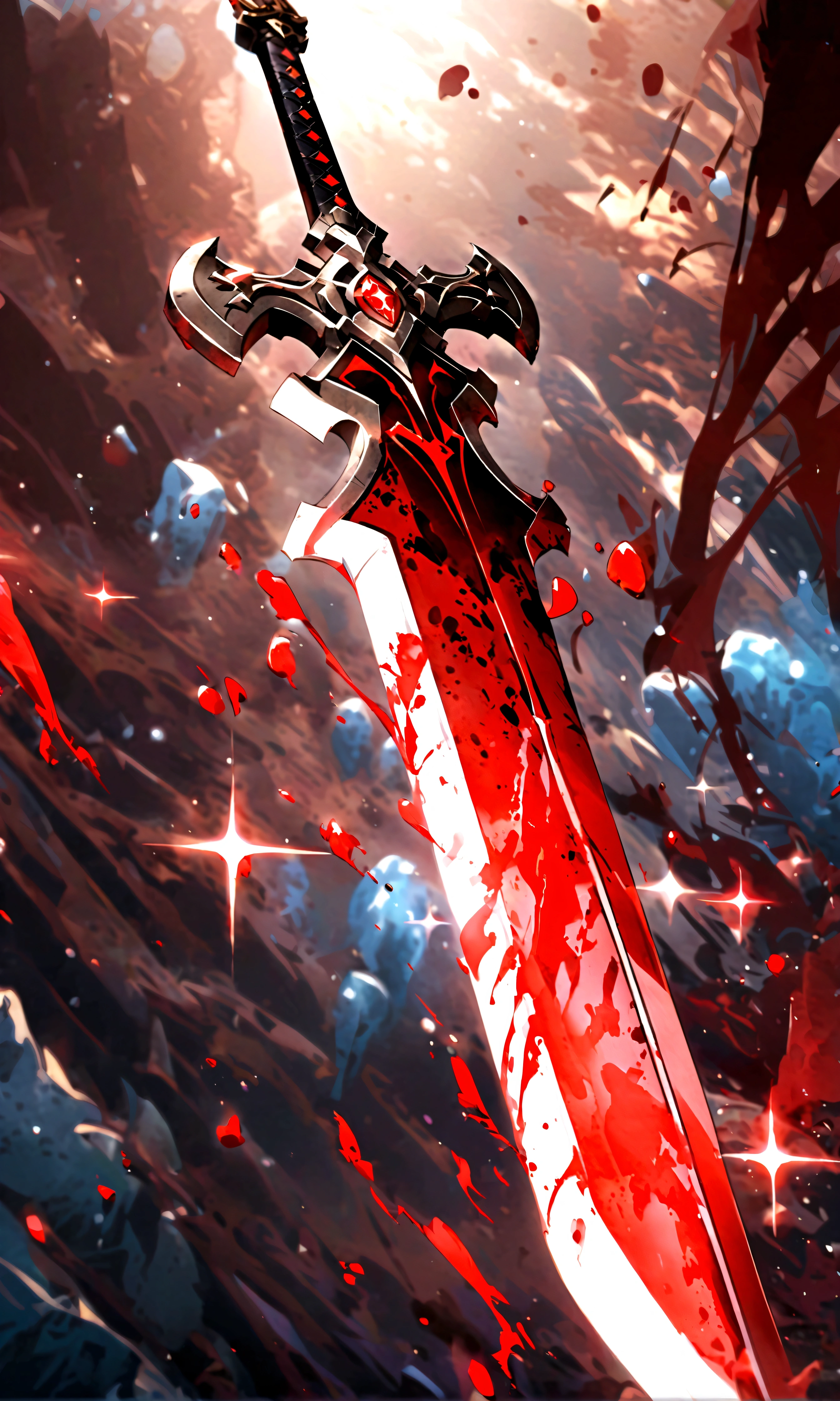 Blood-bathed sword