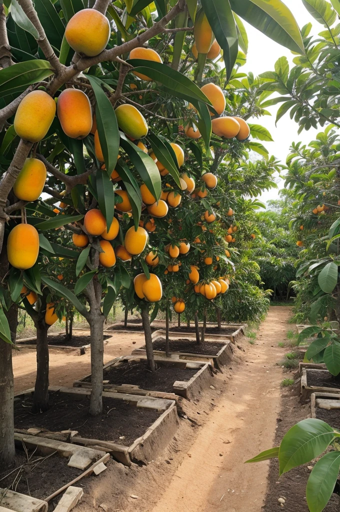 AI bases smart based mango mass plantation