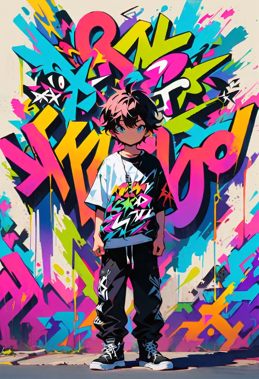 Style 5,1 boy,graffiti,Minimalism