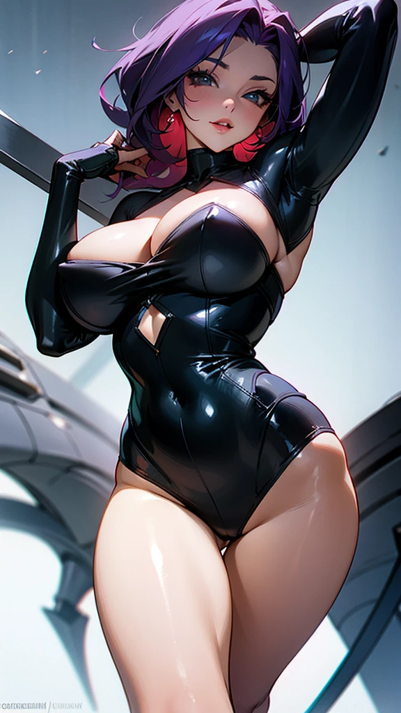 Women, sexy, with very tight villain clothes ,big breasts, Thighs 