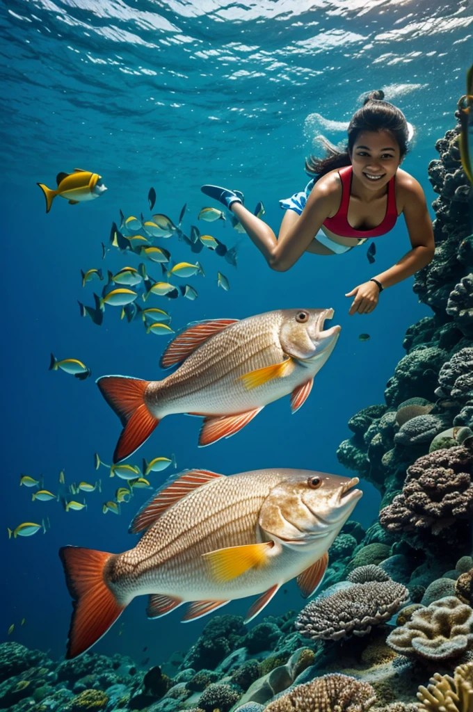 Chuky with fish