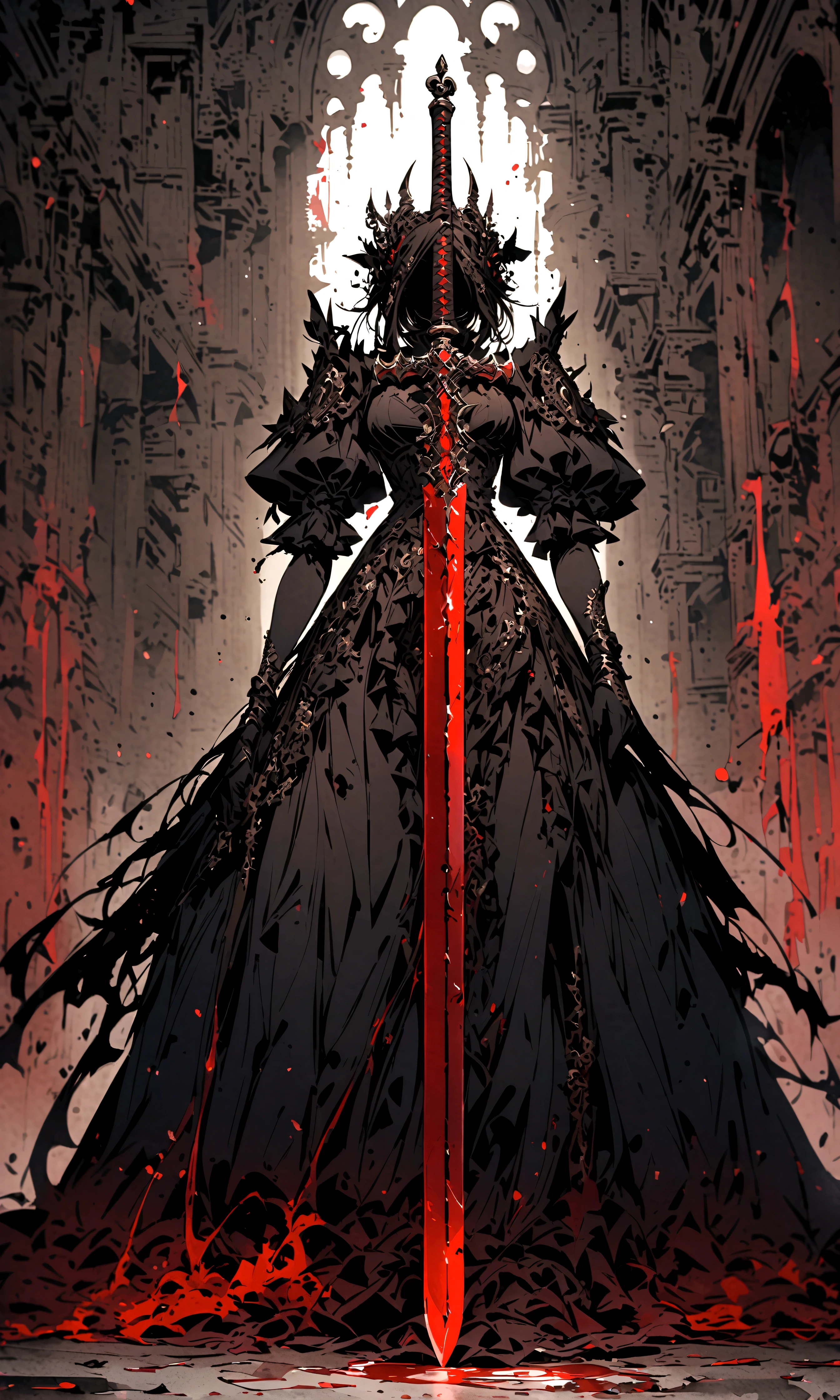 Blood-bathed sword