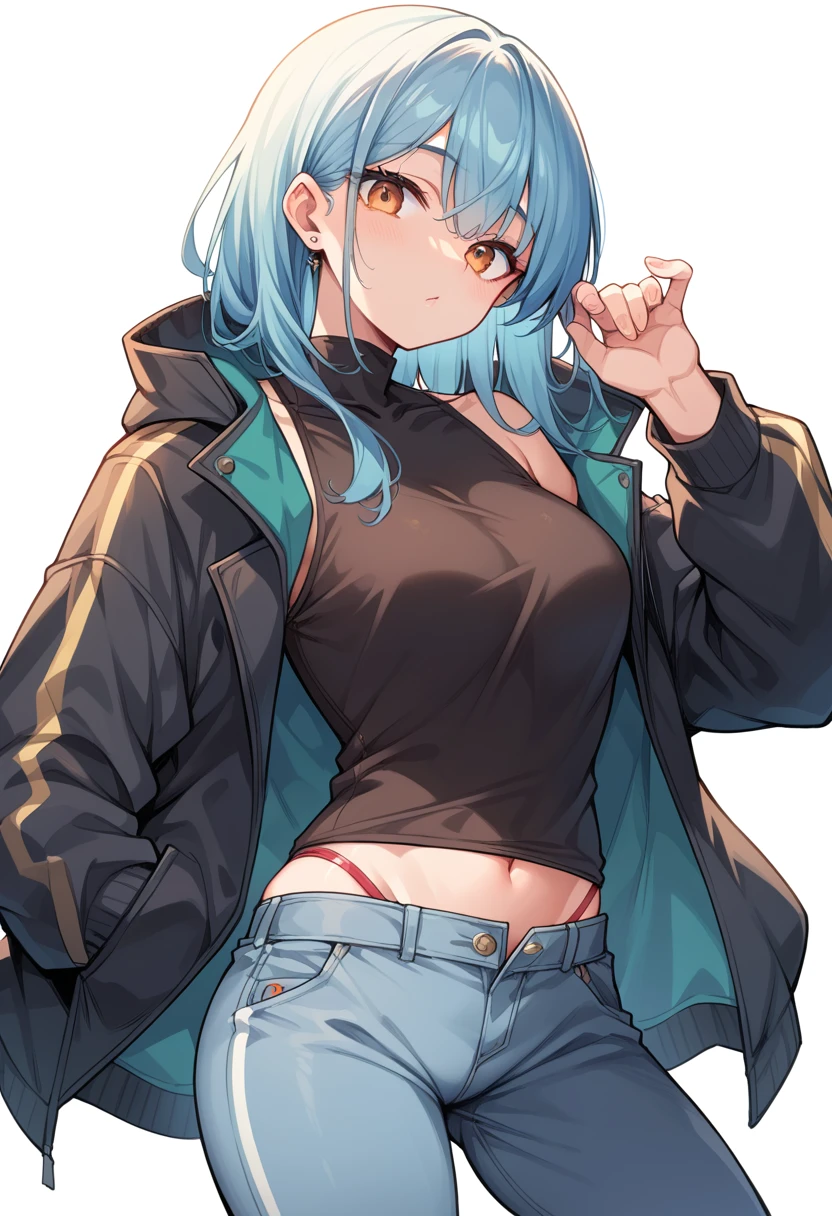 Anime guys wear jackets and don't wear pants and underwear