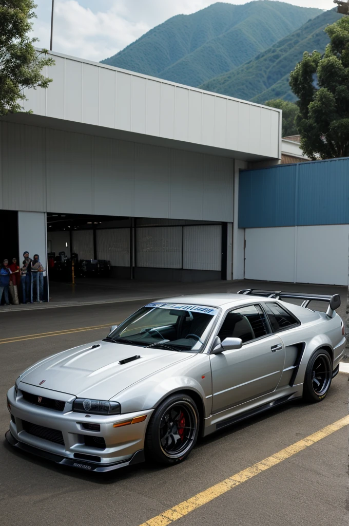 Paul walker with skyline gtr car