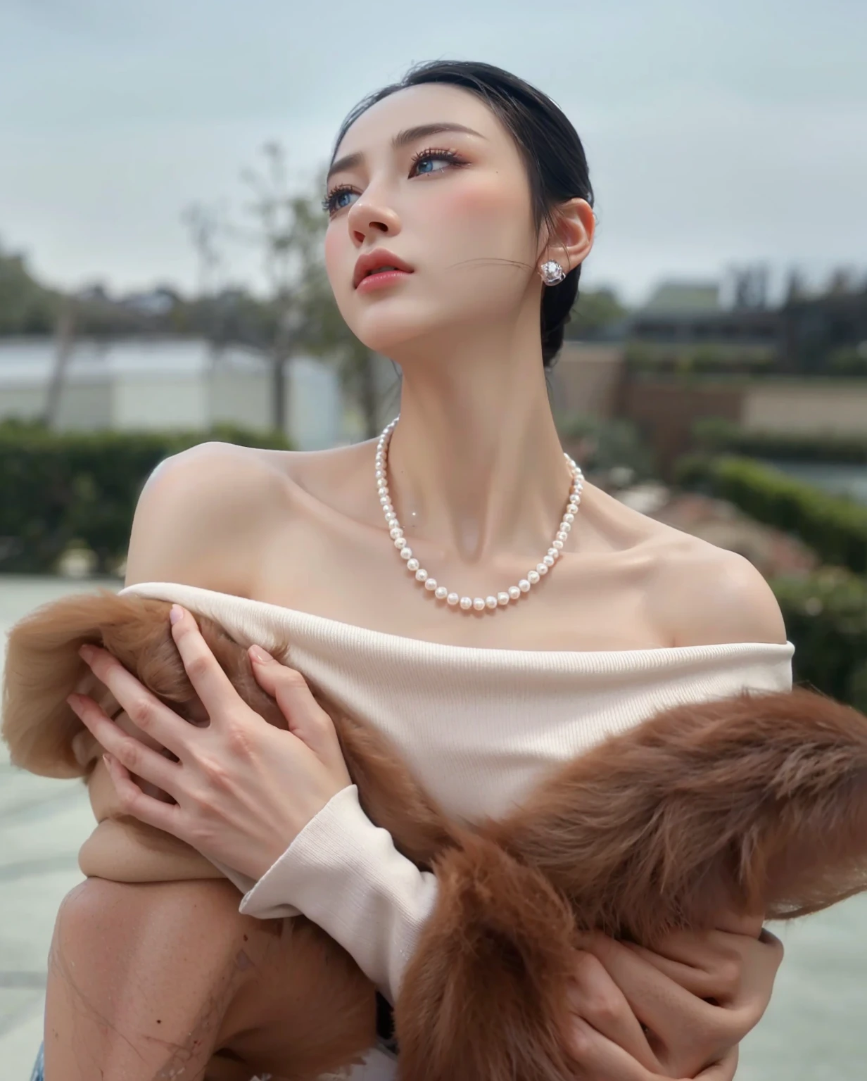 Game Art，Best image quality，Maximum resolution，8K，(A bust photo)，(portrait)，(Head close-up)，(Rule of Thirds)，Unreal Engine 5 rendering works，20 year old girl，((Queen))，The eyes are very detailed，(Large Breasts)，Elegance and nobility，Light，Light线追踪，Game CG，((3D Unreal Engine))，OC rendering reflection mode，4K，Ultra-clear，Sensual，Translucent lace，Fair and plump figure，Pretty Face，Light泽凝胶涂层，身着华贵礼服的Queen，Crystal Gem Crown，Necklace jewelry，blue eyes，The tattoo is very three-dimensional，Gorgeous and intricate tattoo designs，Ultra-clear portrait，Sexy body，Temple Princess，Sapphire eyes，Fine gold and diamond jewellery，Luxurious jewelry，Wearing diamond gemstone jewelry，Gorgeous jewelry all over the body，Pearl Necklace，Five fingers stretched out