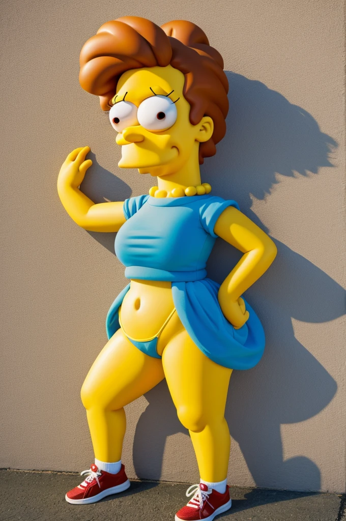Lisa from the simpsons with a human body