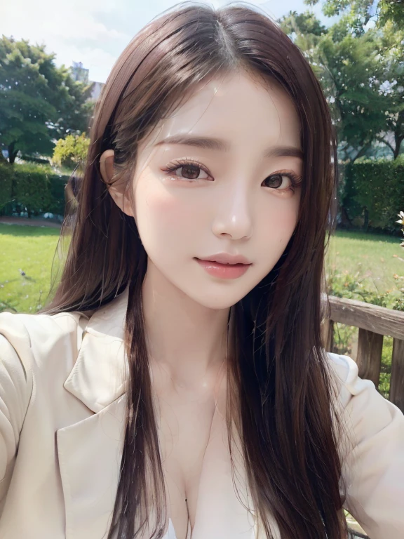 (highest quality, Very detailed, Realistic:1.37, full body shot, full body photo), Professional, Fine and beautiful eyes, Beautiful lip detail, Detailed facial features, Natural skin color, Perfect skin texture, Delicate expression, High-resolution images, Realistic face, Realistic skin, Real Face, Natural smile, Very detailedな髪, (Yuki), 20-year-old, (Calm Japanese female entrepreneur), Rose、Her slim figure and flowing hair、The high-resolution image captures Very detailed realism, business dress, business attire, pink blazer.