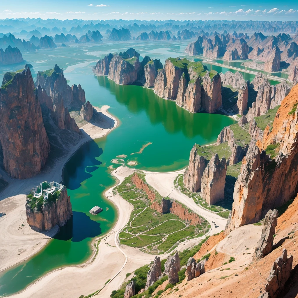 zhangye national geopark.