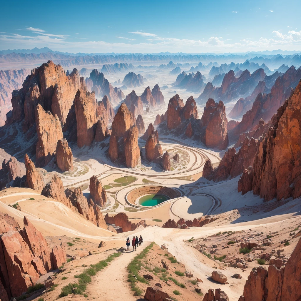 zhangye national geopark.