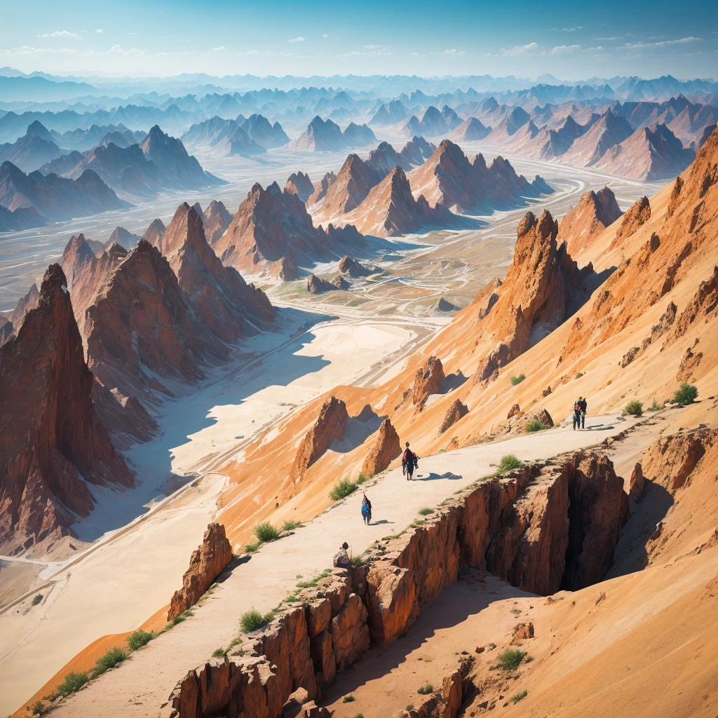 zhangye national geopark.
