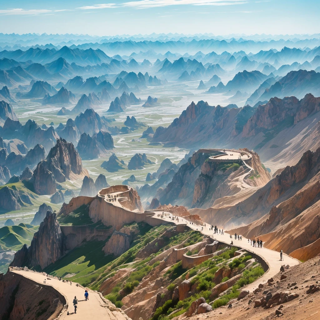 zhangye national geopark.