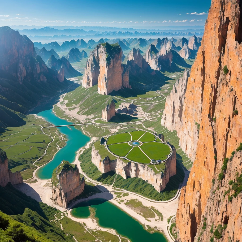 zhangye national geopark.