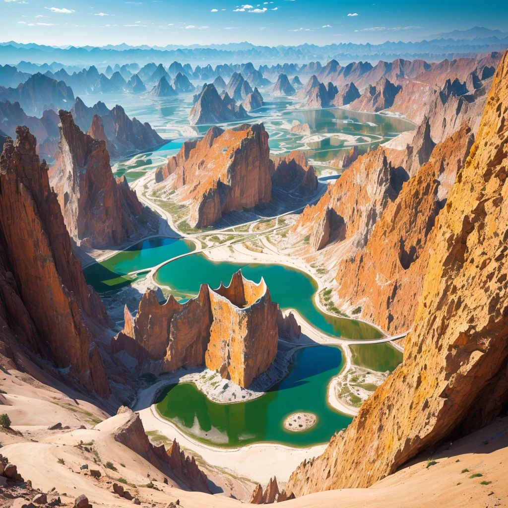 zhangye national geopark.