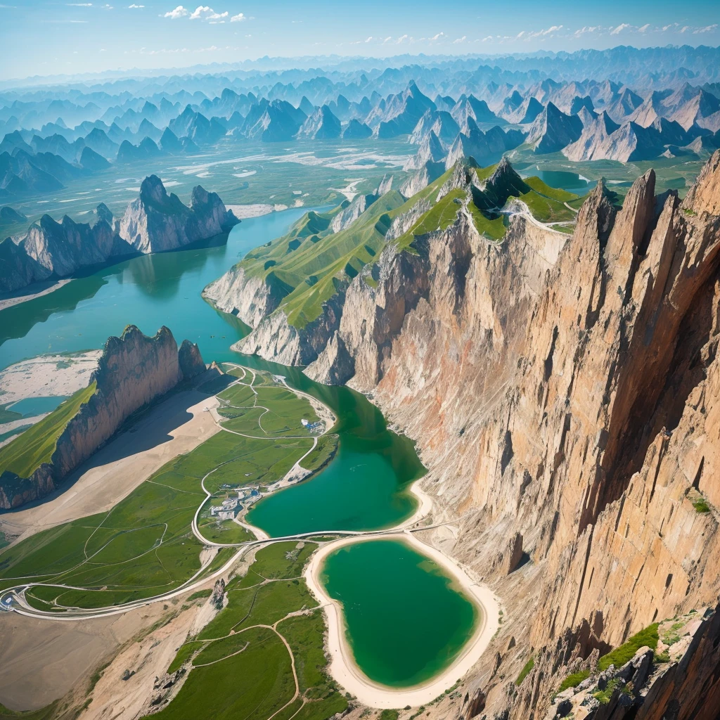 zhangye national geopark.