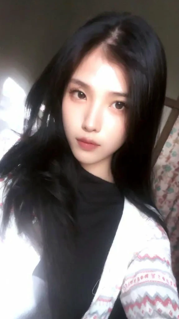 25 year old woman black hair black eyes white skin