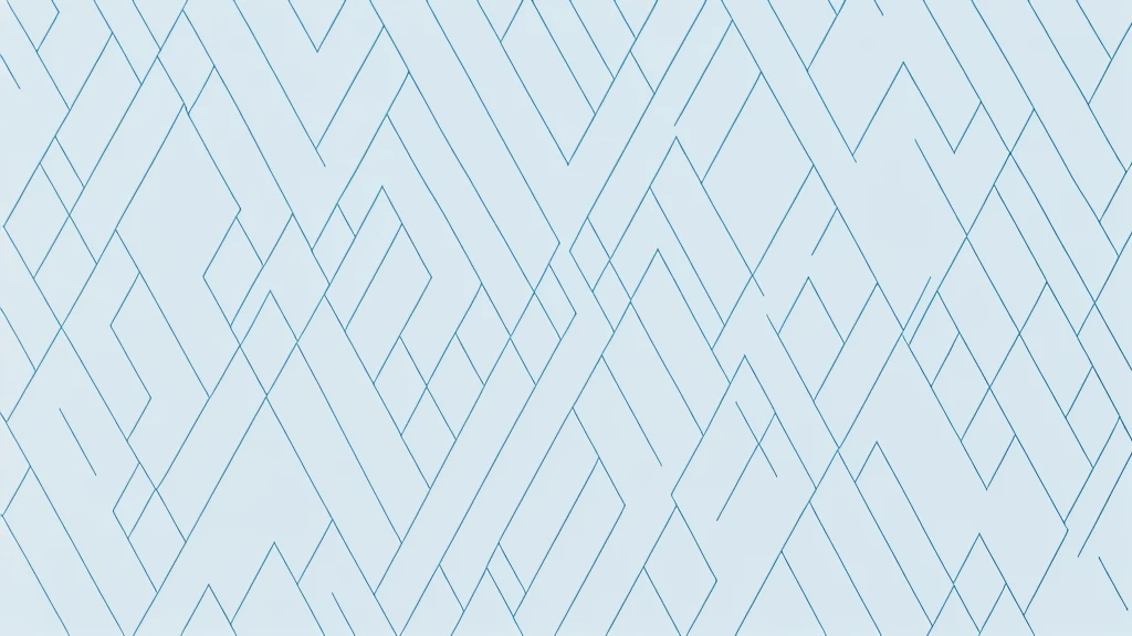 some geometric shapes lying here and there on a white background